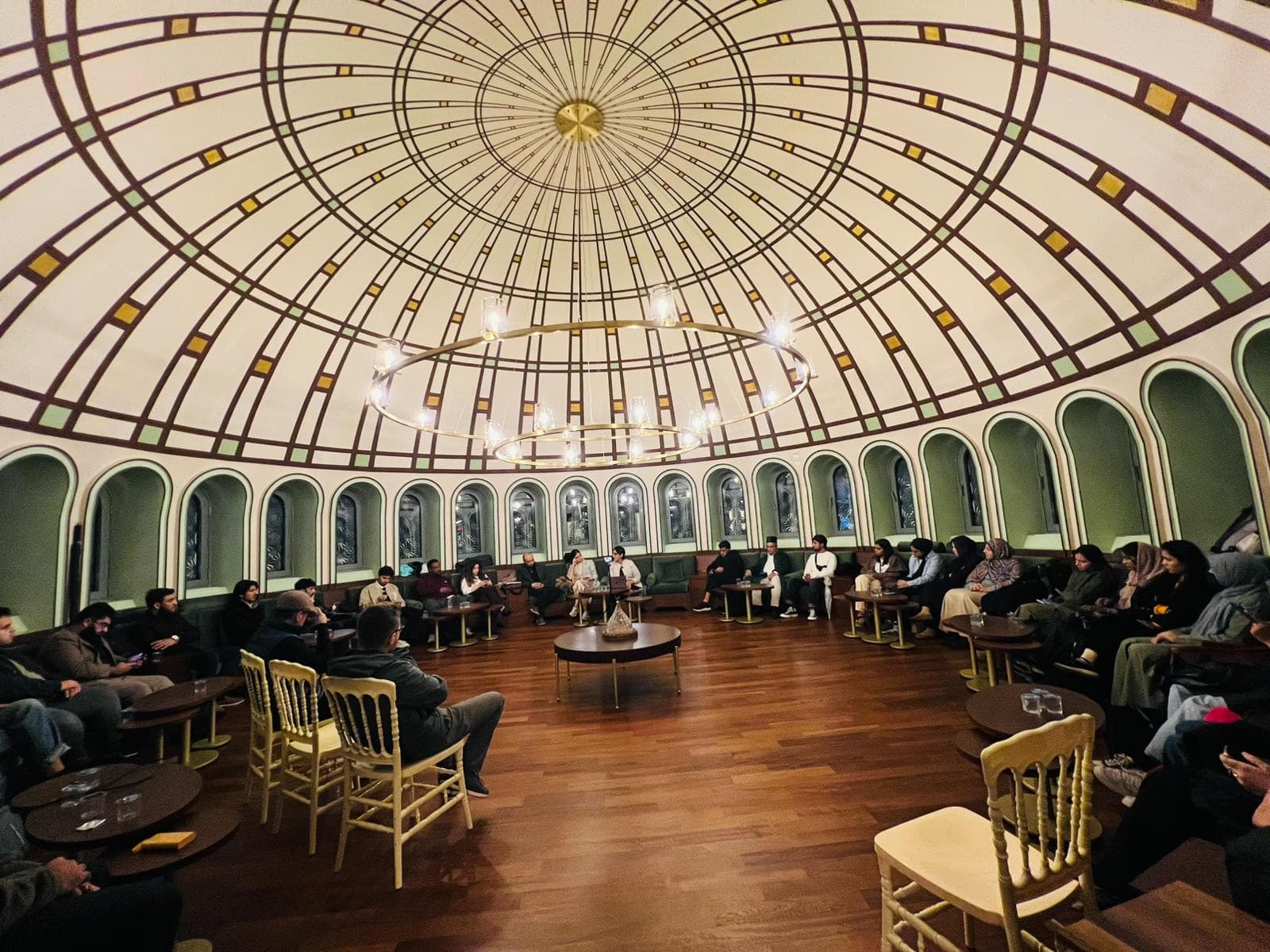 Participants seated in a roundtable discussion