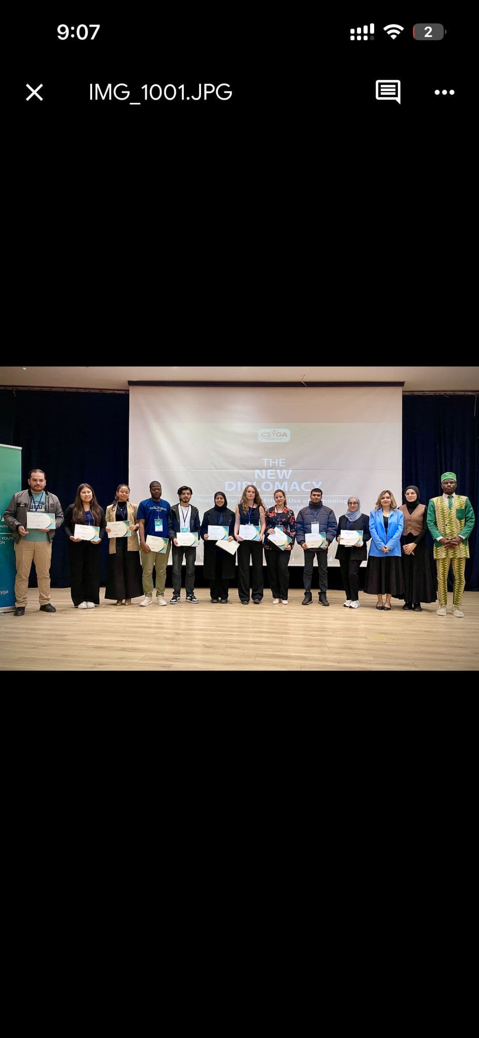 Diplomacy workshop moment