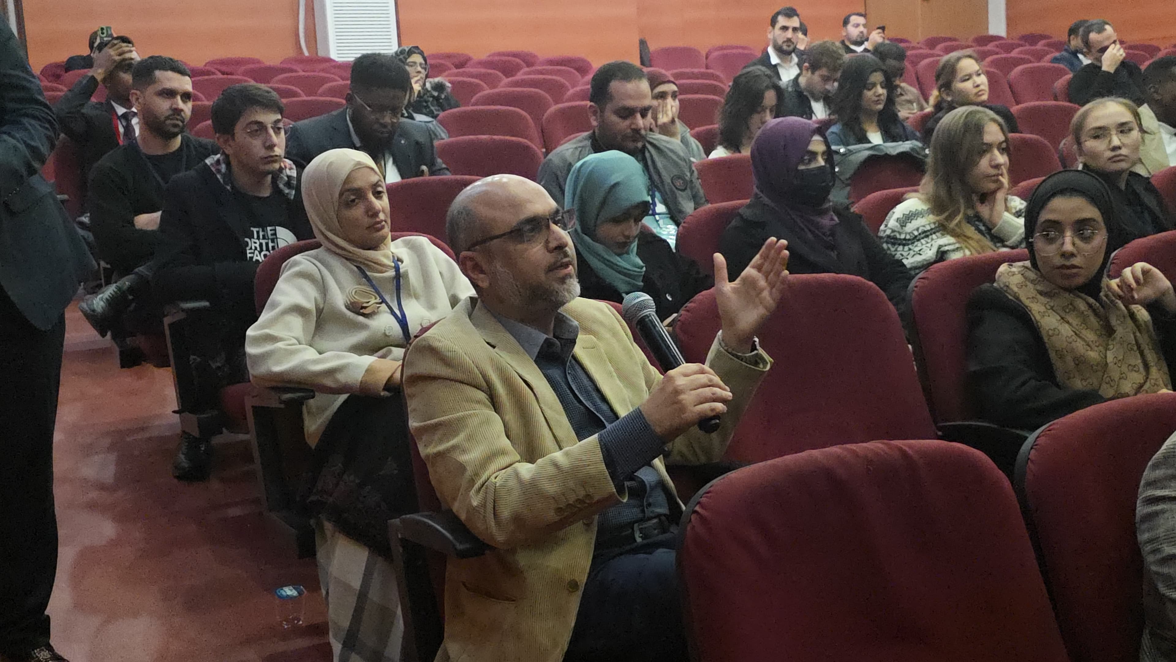 Delegates collaborating